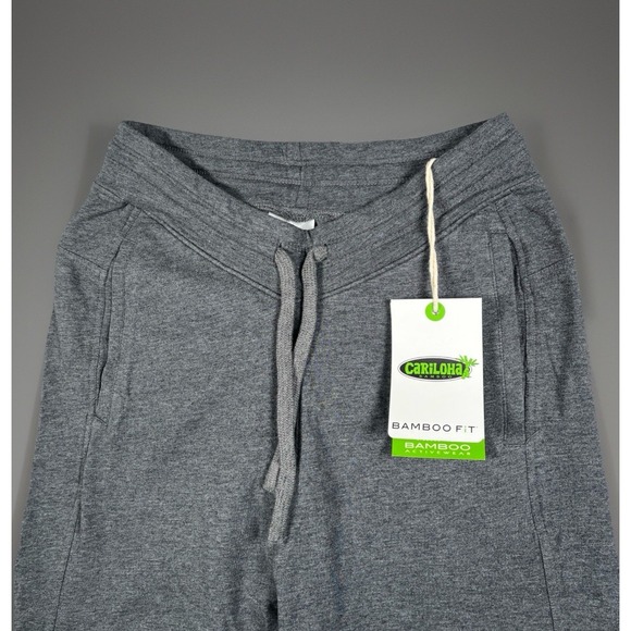 NWT Cariloha Bamboo Jogger Men S Carbon Heather Gray Lightweight Comfort Wicking - Picture 1 of 11